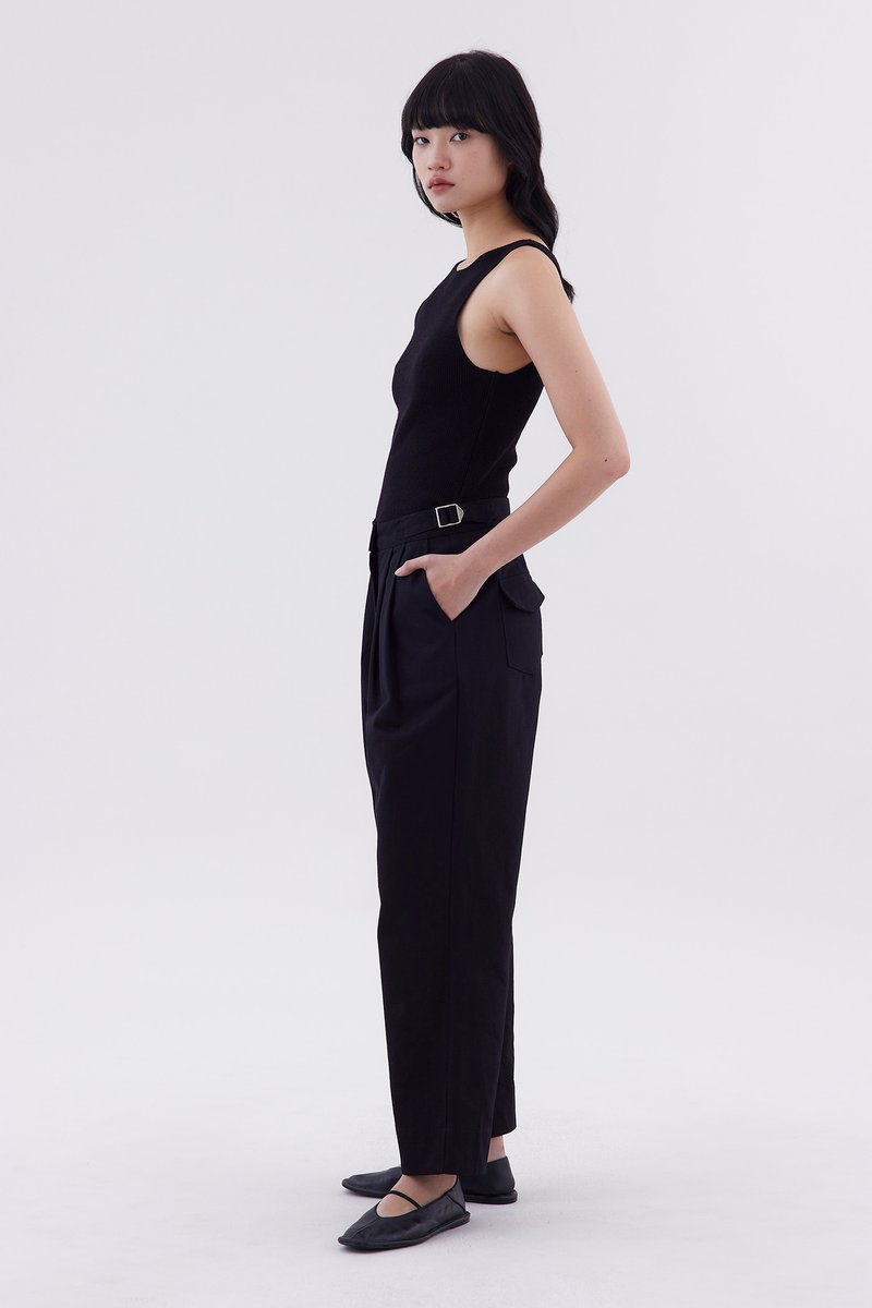 Harpel High-Rise Pleated Pants