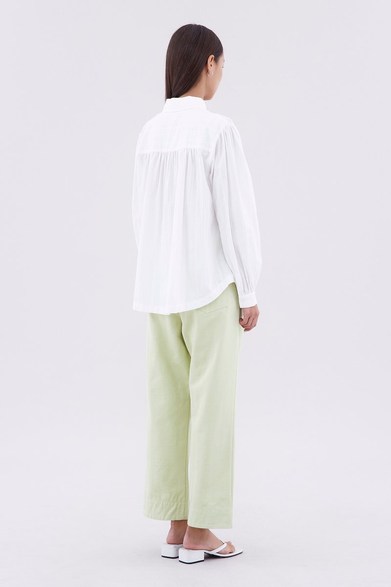 Rikeyla Gathered Oversize Shirt