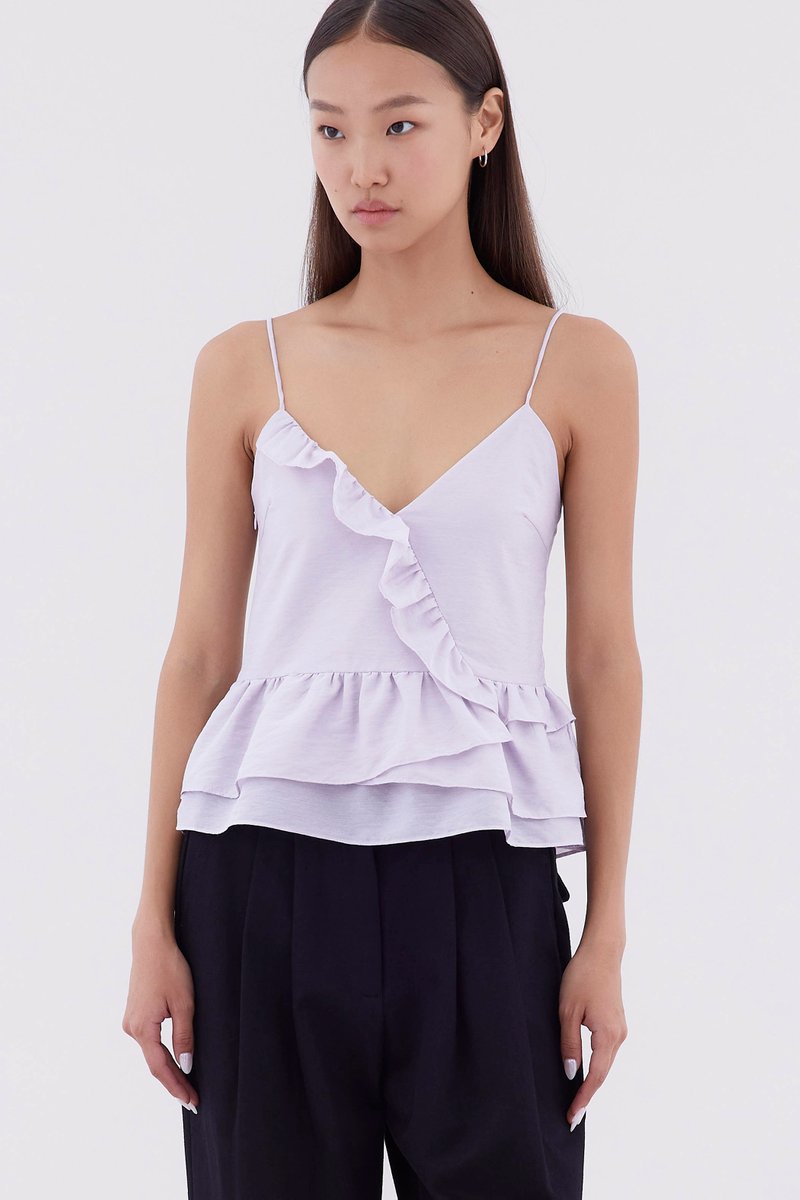 Paulyn Ruffle-Trim Top