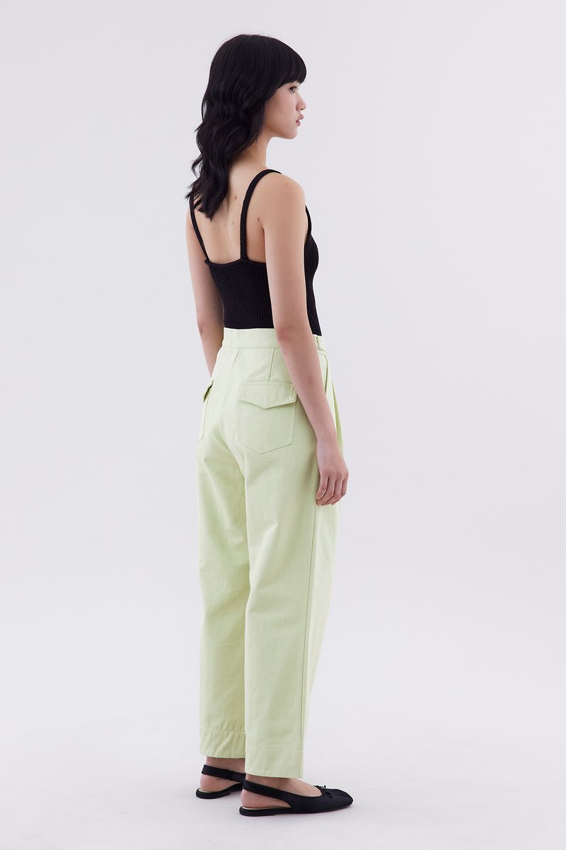 Harpel High-Rise Pleated Pants