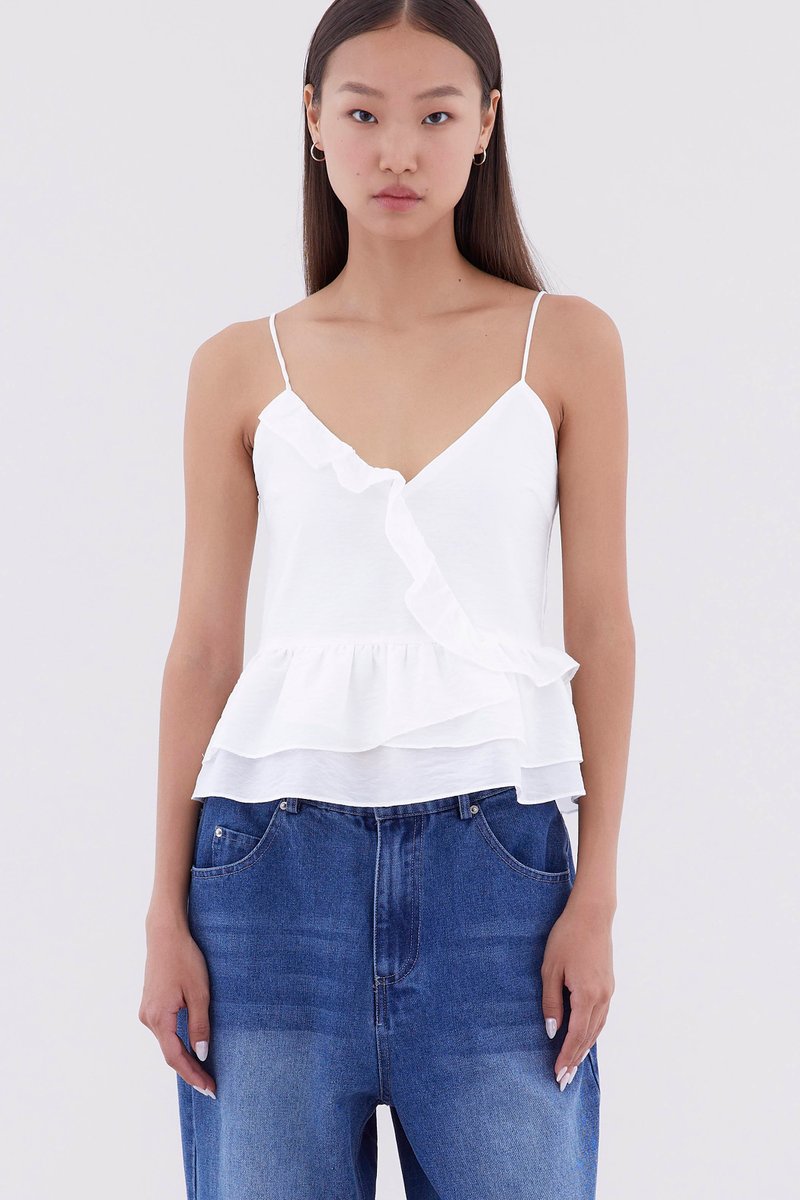 Paulyn Ruffle-Trim Top