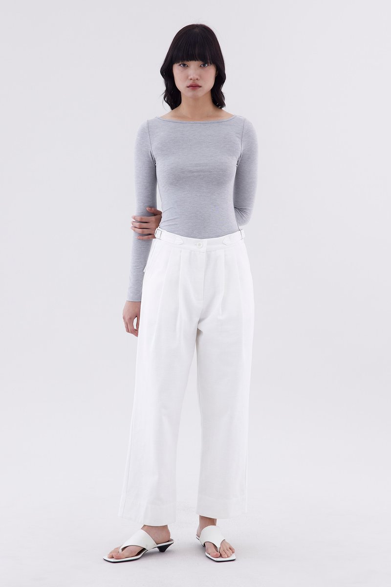 Harpel High-Rise Pleated Pants