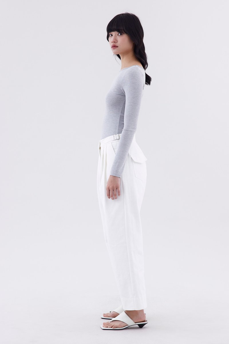 Harpel High-Rise Pleated Pants