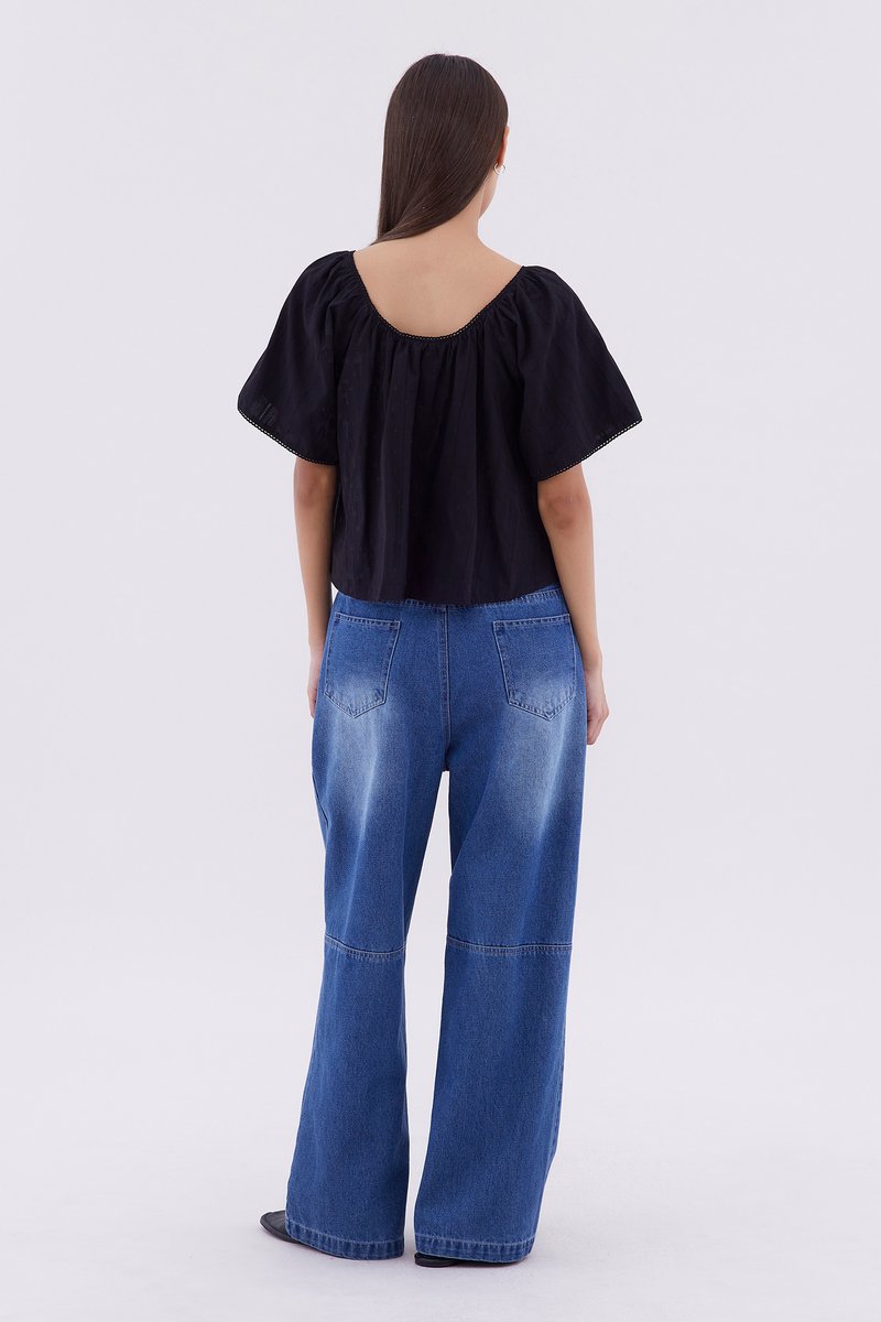 Orella Bell-Sleeve Blouse