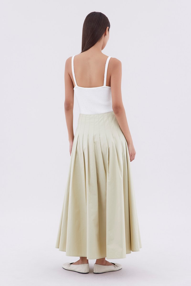 Sonia Pleated Full Skirt
