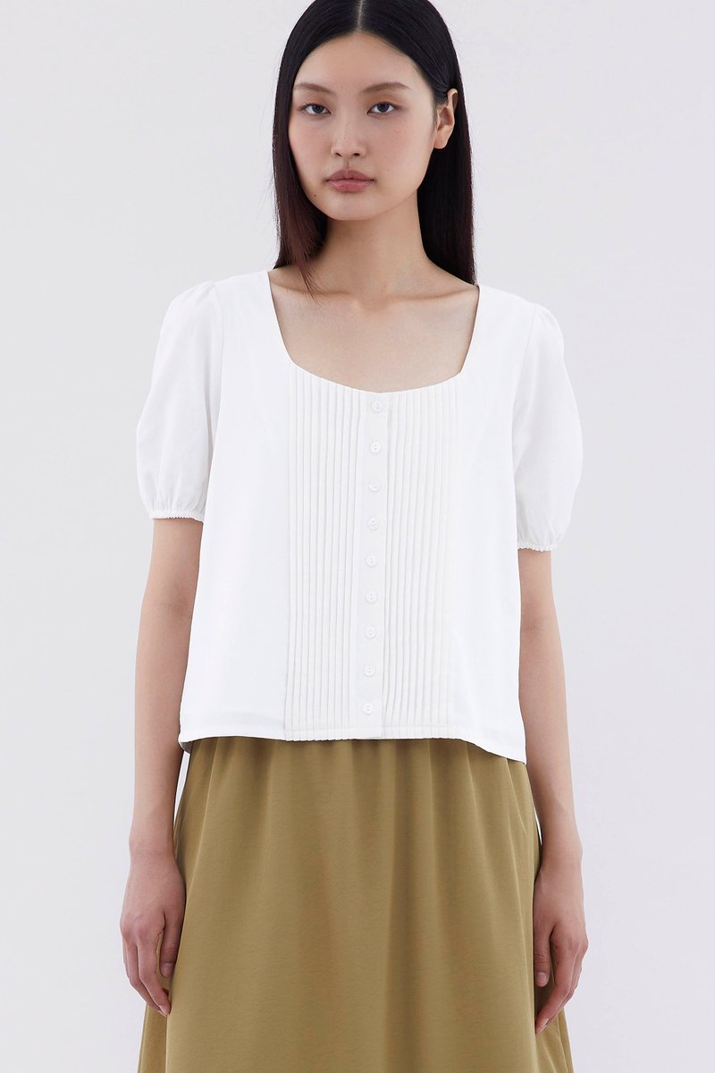 Kristel Square-Neck Top