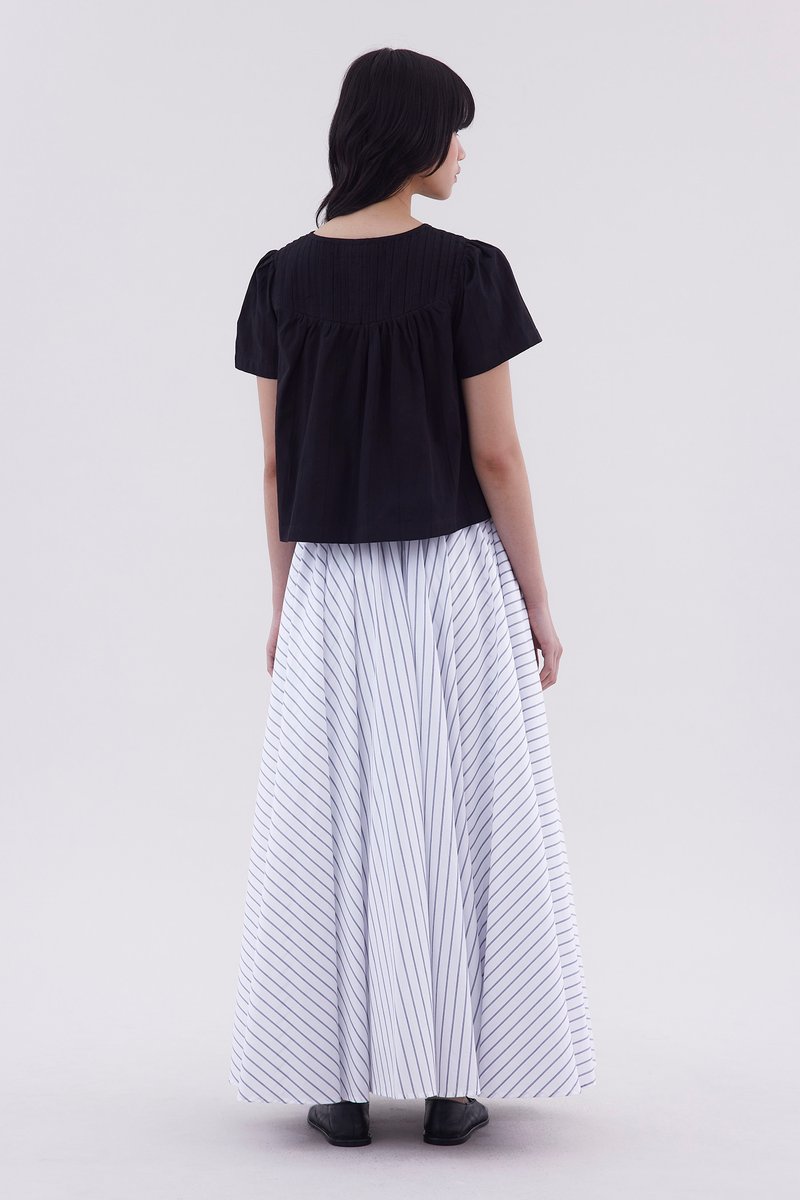 Laire Pin-Tuck Relaxed Top