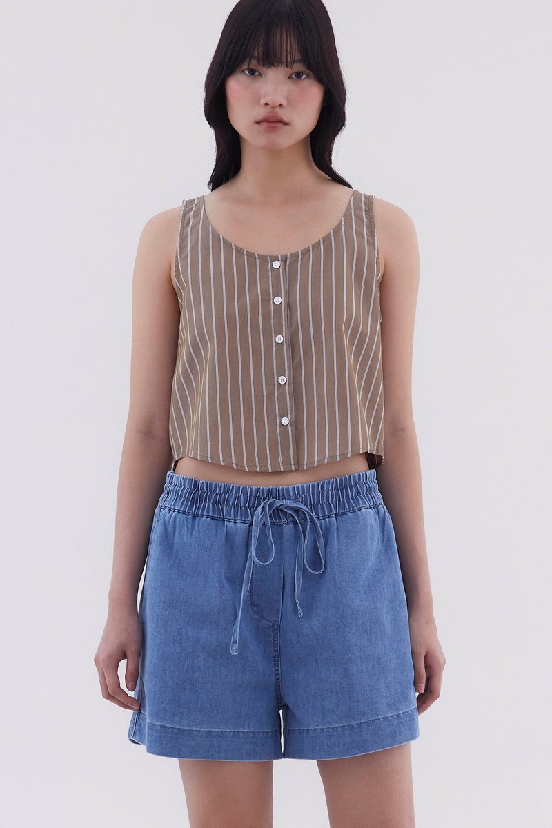 Seleve Button-Down Relaxed Top