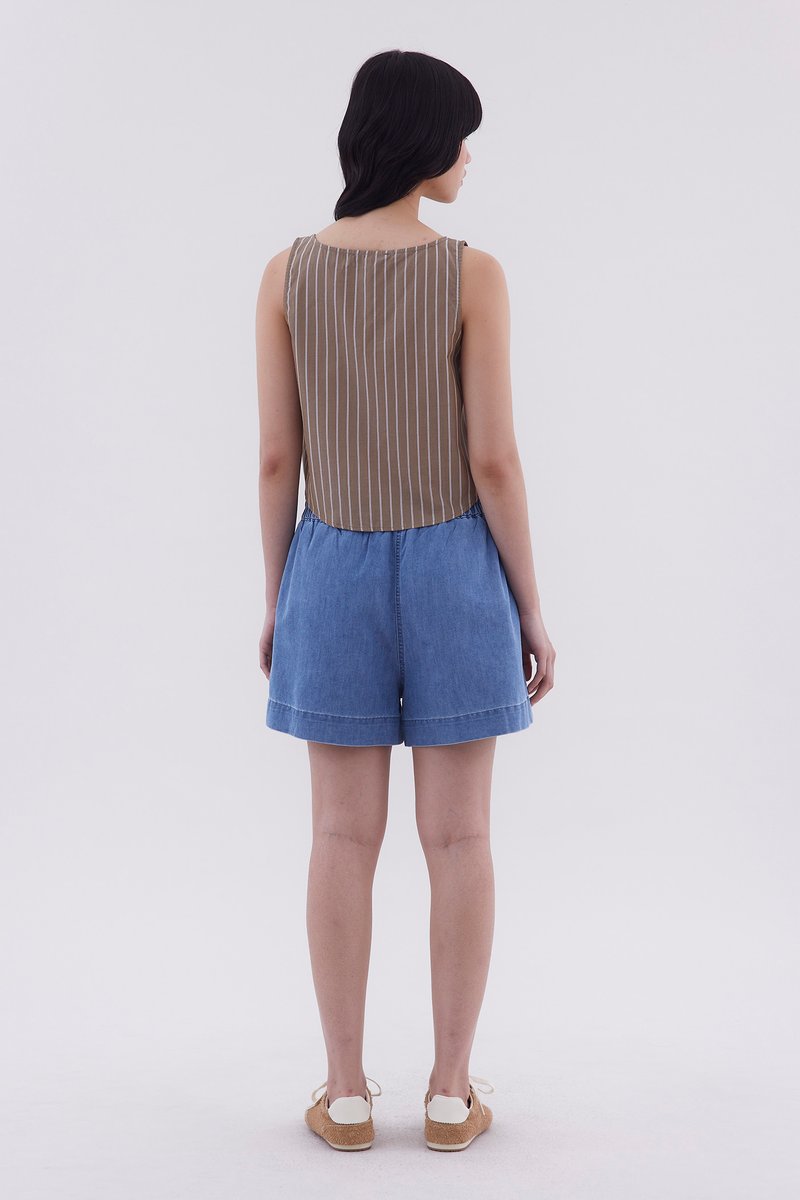 Seleve Button-Down Relaxed Top