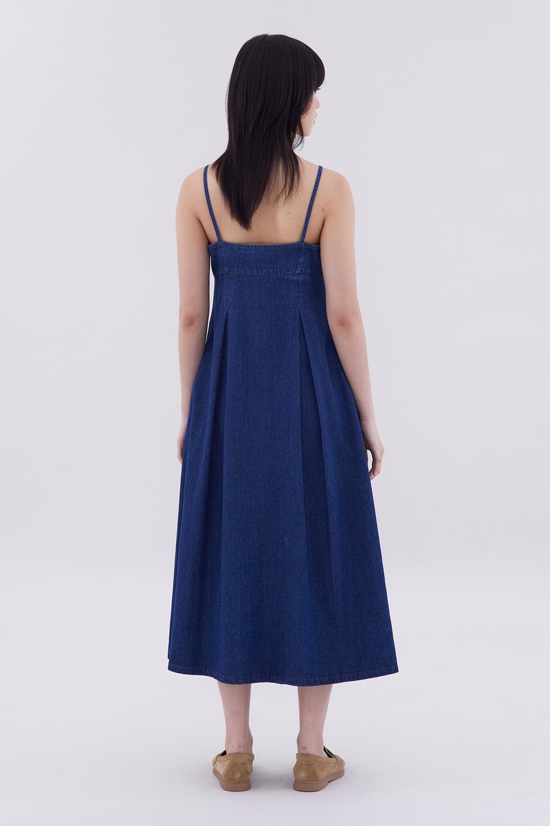 Faye Bustier Pleated Dress