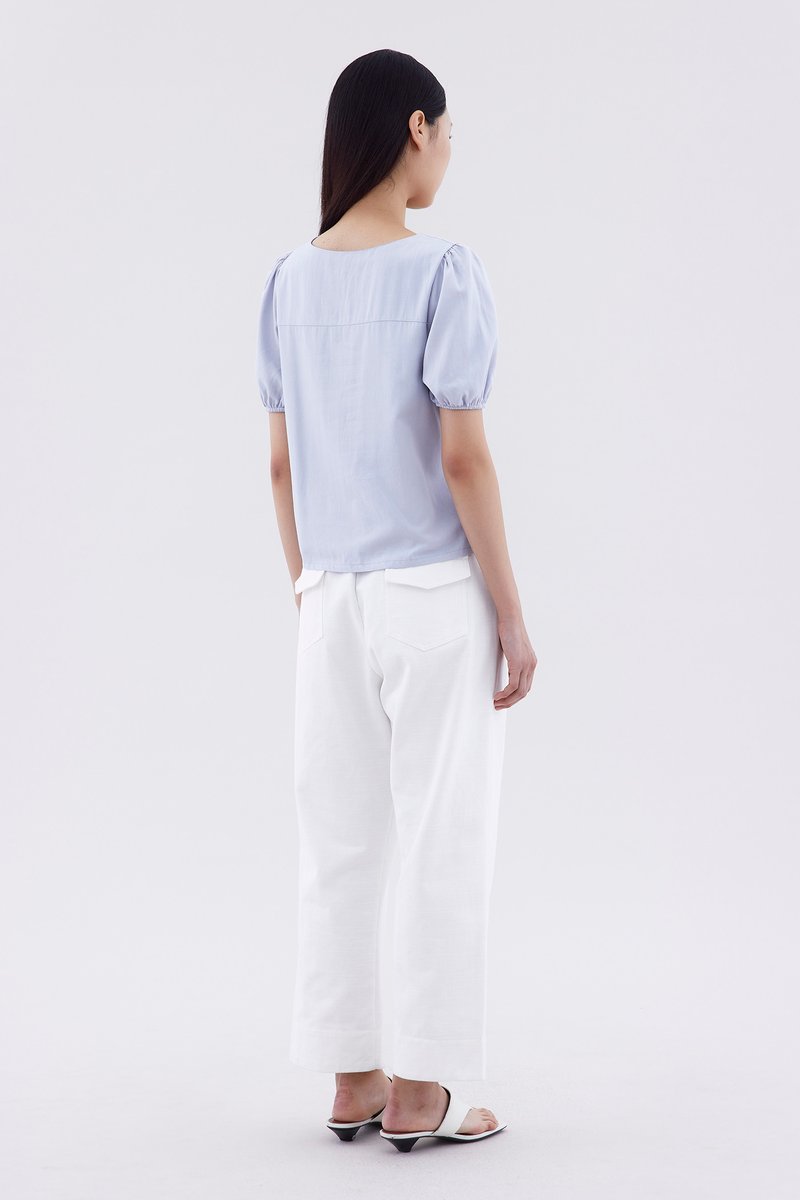 Kristel Square-Neck Top