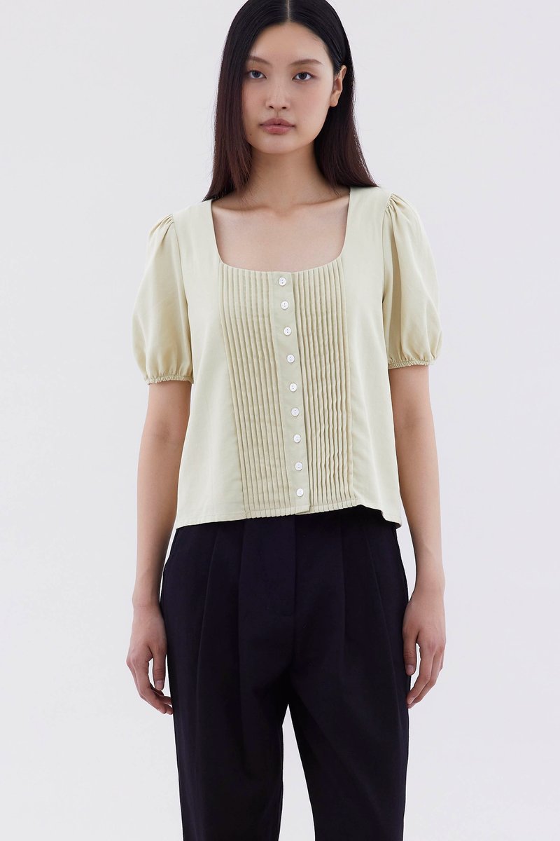 Kristel Square-Neck Top