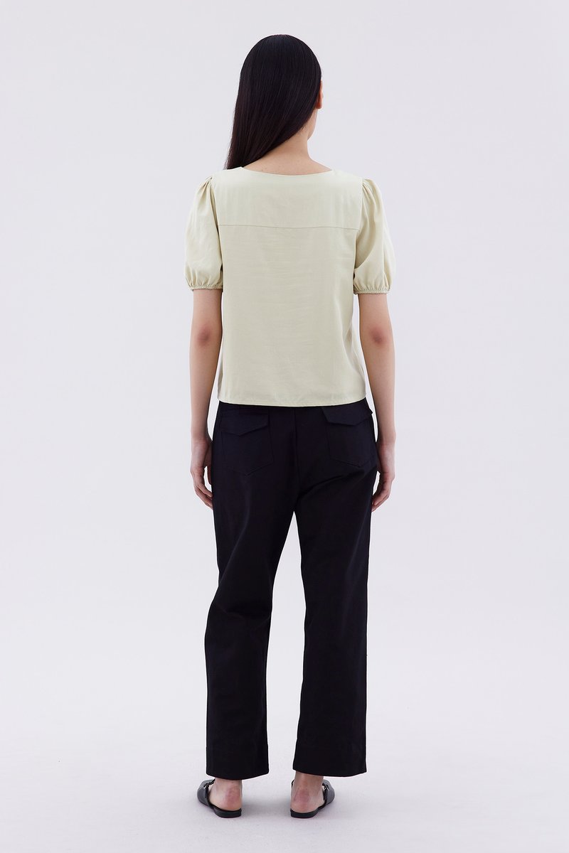 Kristel Square-Neck Top