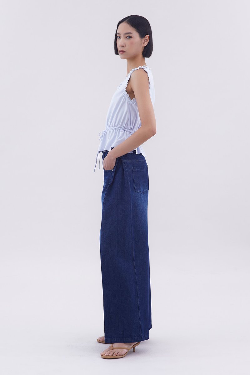 Leadow Lace-Trim Top