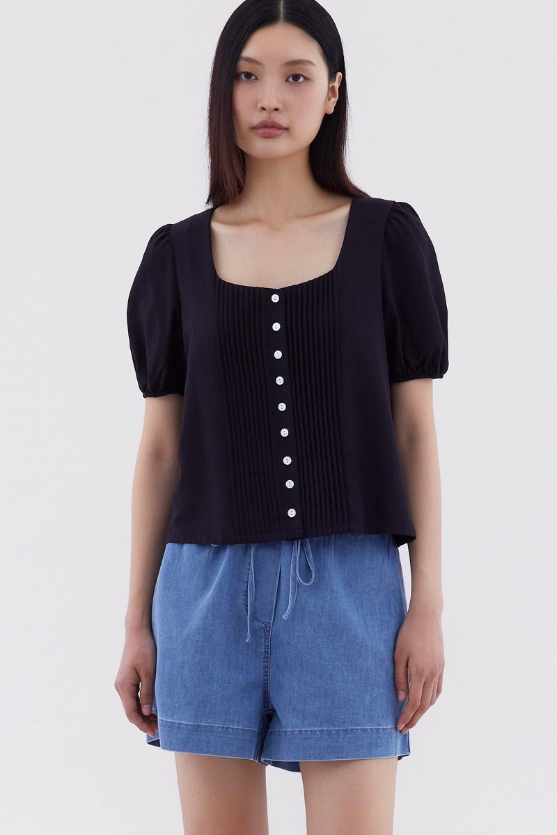 Kristel Square-Neck Top