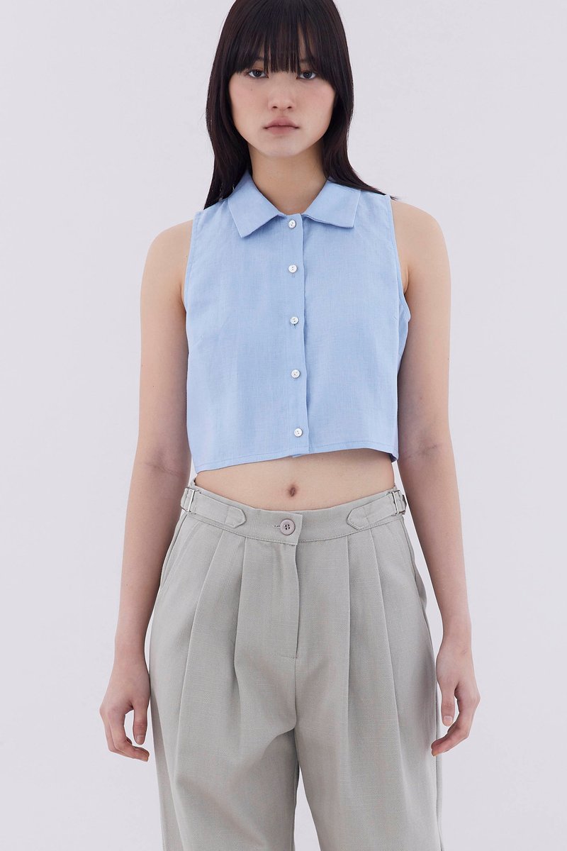 Kaize Collared Crop Top