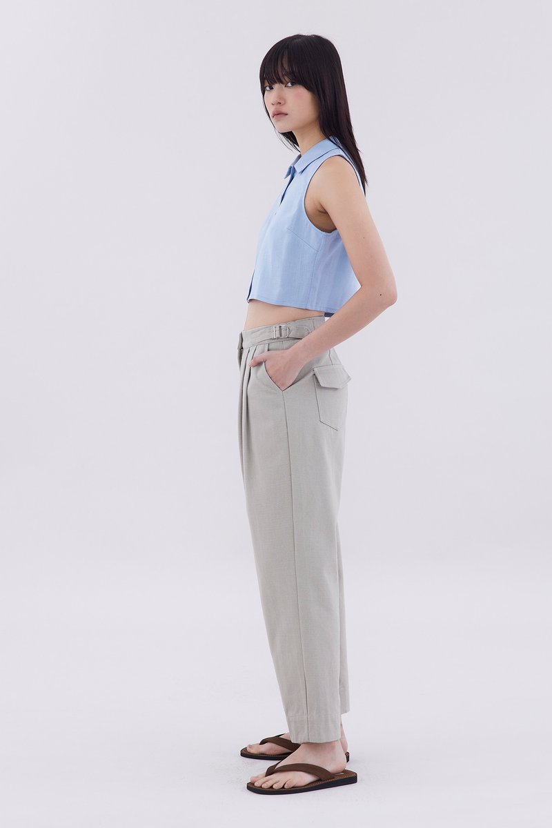 Kaize Collared Crop Top