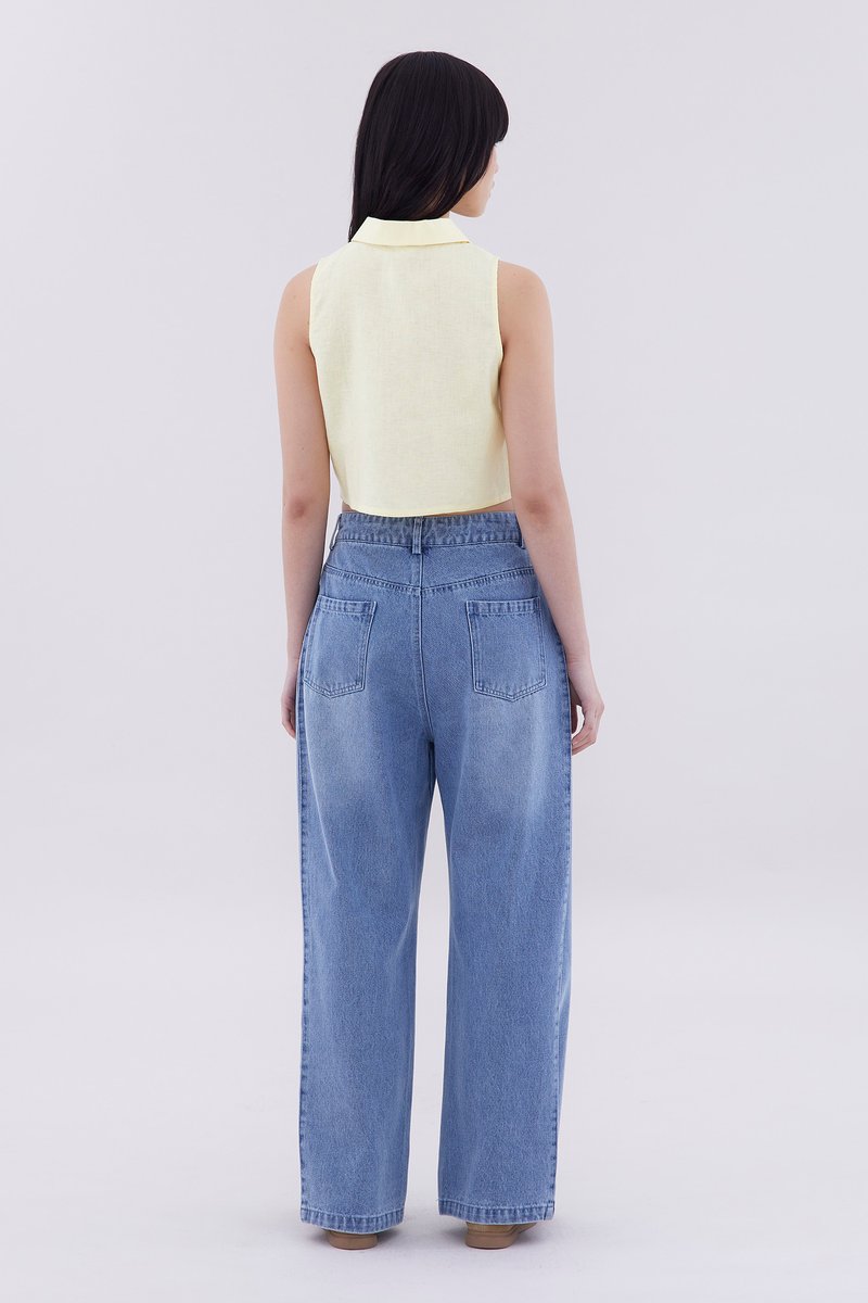 Kaize Collared Crop Top