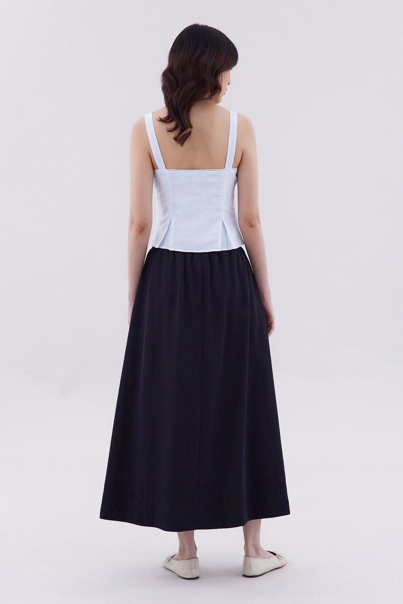 Dariana Crochet-Trim Fitted Top