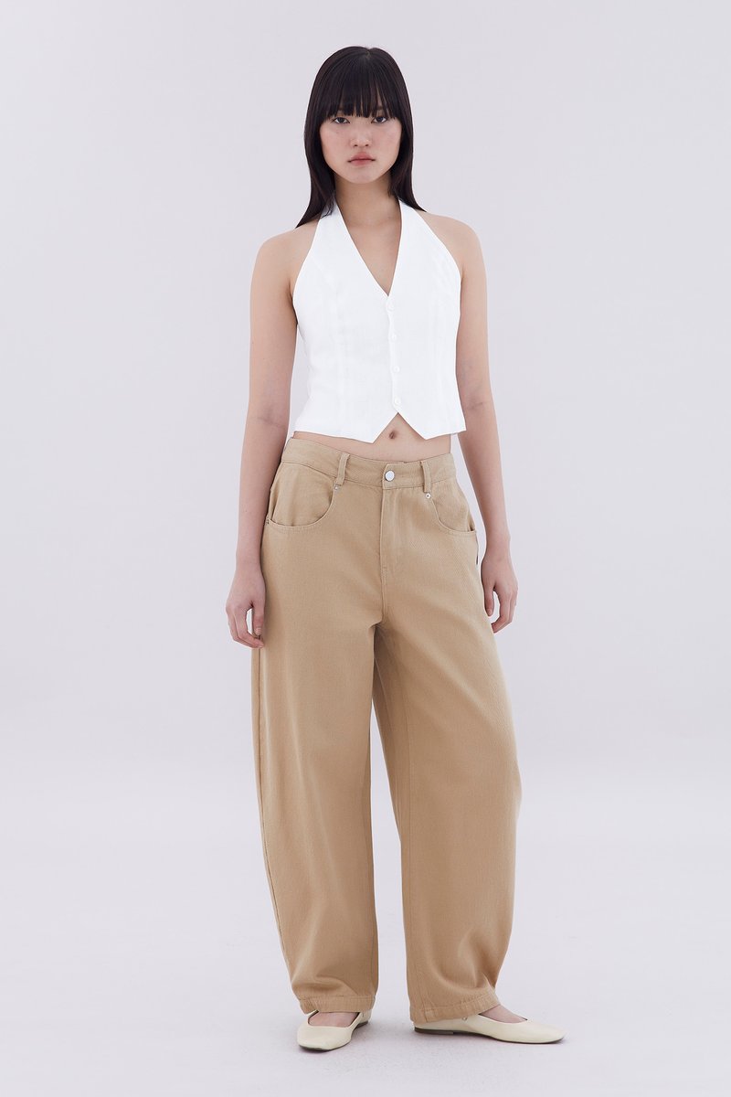 Keara Mid-Rise Barrel Leg Jeans