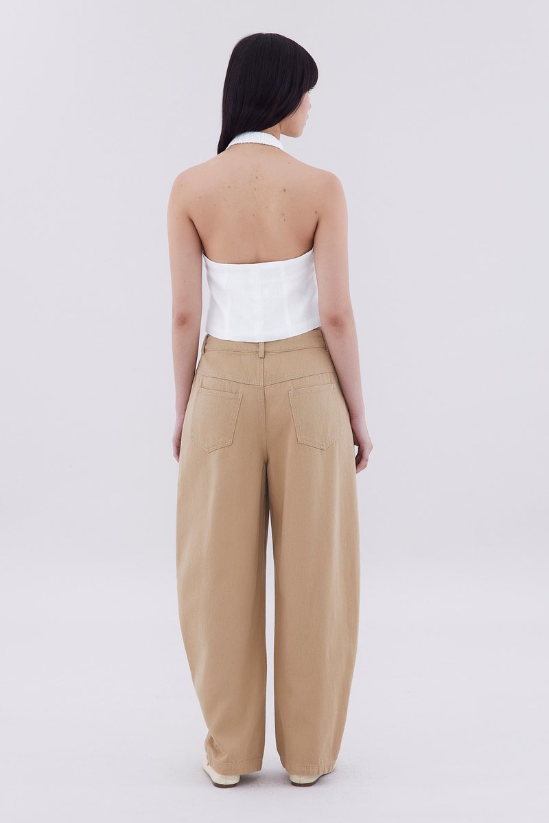 Keara Mid-Rise Barrel Leg Jeans