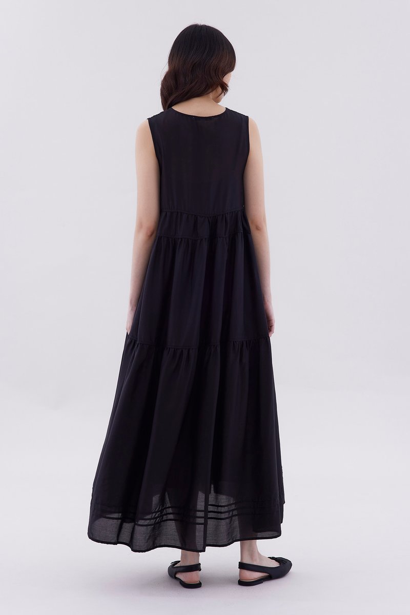 Noelle Ribbon-Tiered Dress