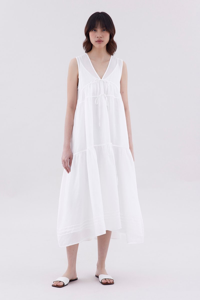 Noelle Ribbon-Tiered Dress