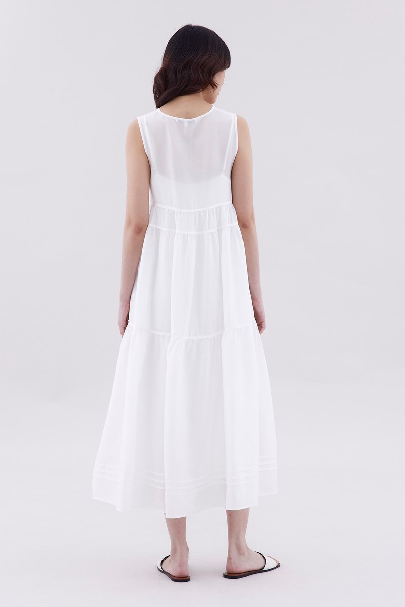 Noelle Ribbon-Tiered Dress