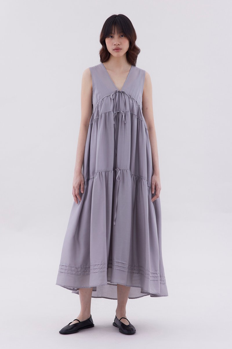 Noelle Ribbon-Tiered Dress