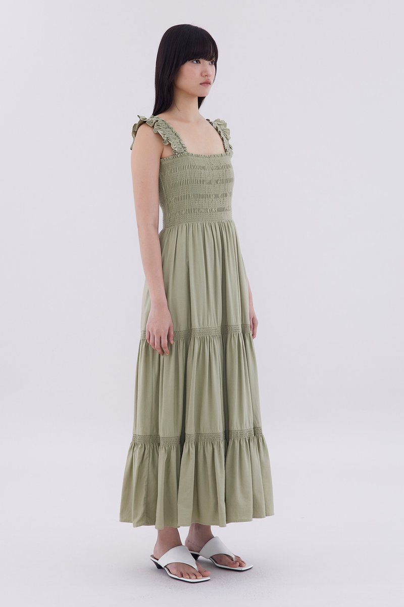 Finela Smock Tiered Dress