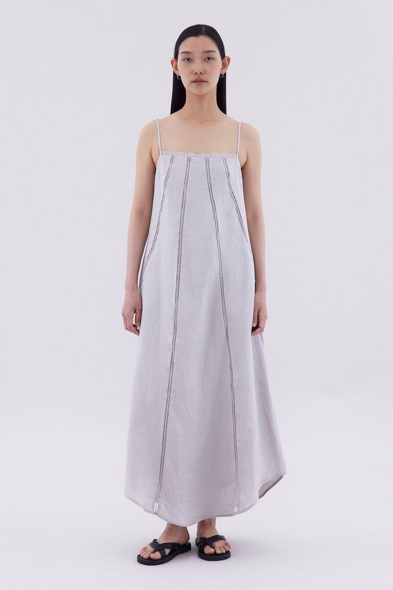 Delena Lace-Trim Panelled Dress