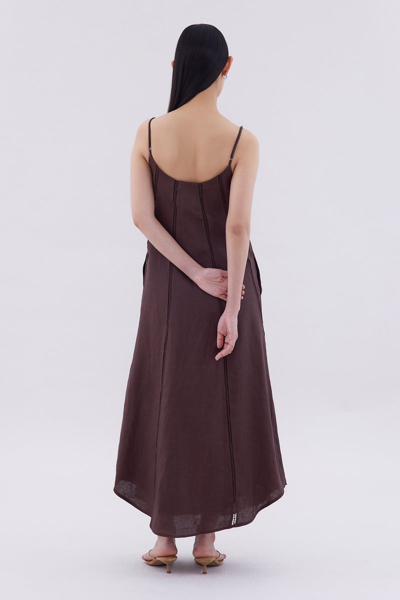 Delena Lace-Trim Panelled Dress