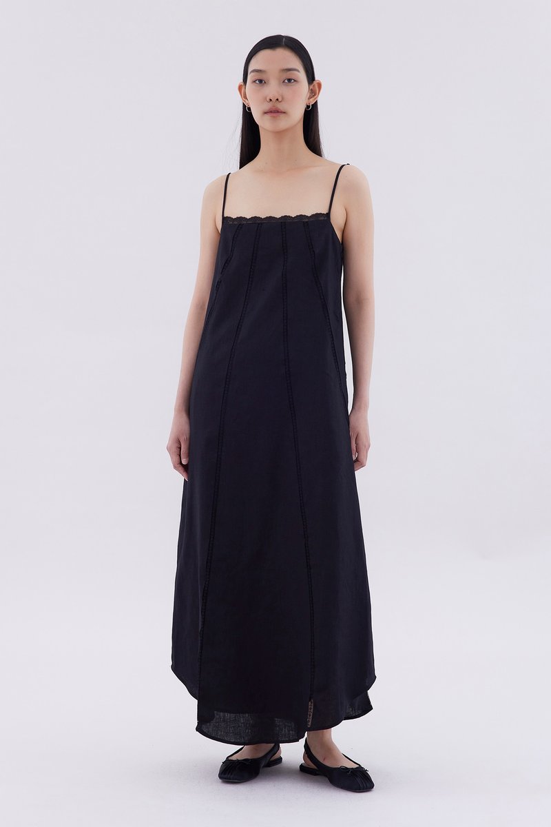 Delena Lace-Trim Panelled Dress