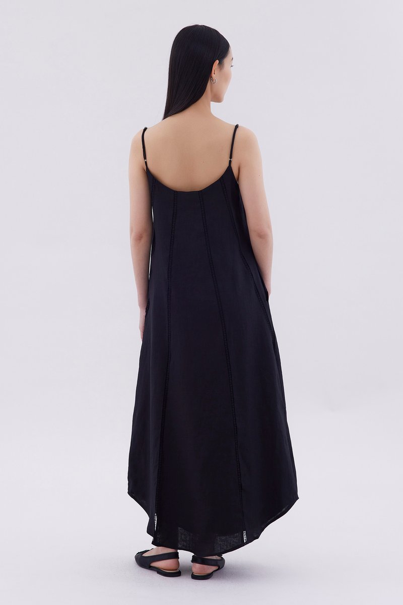Delena Lace-Trim Panelled Dress