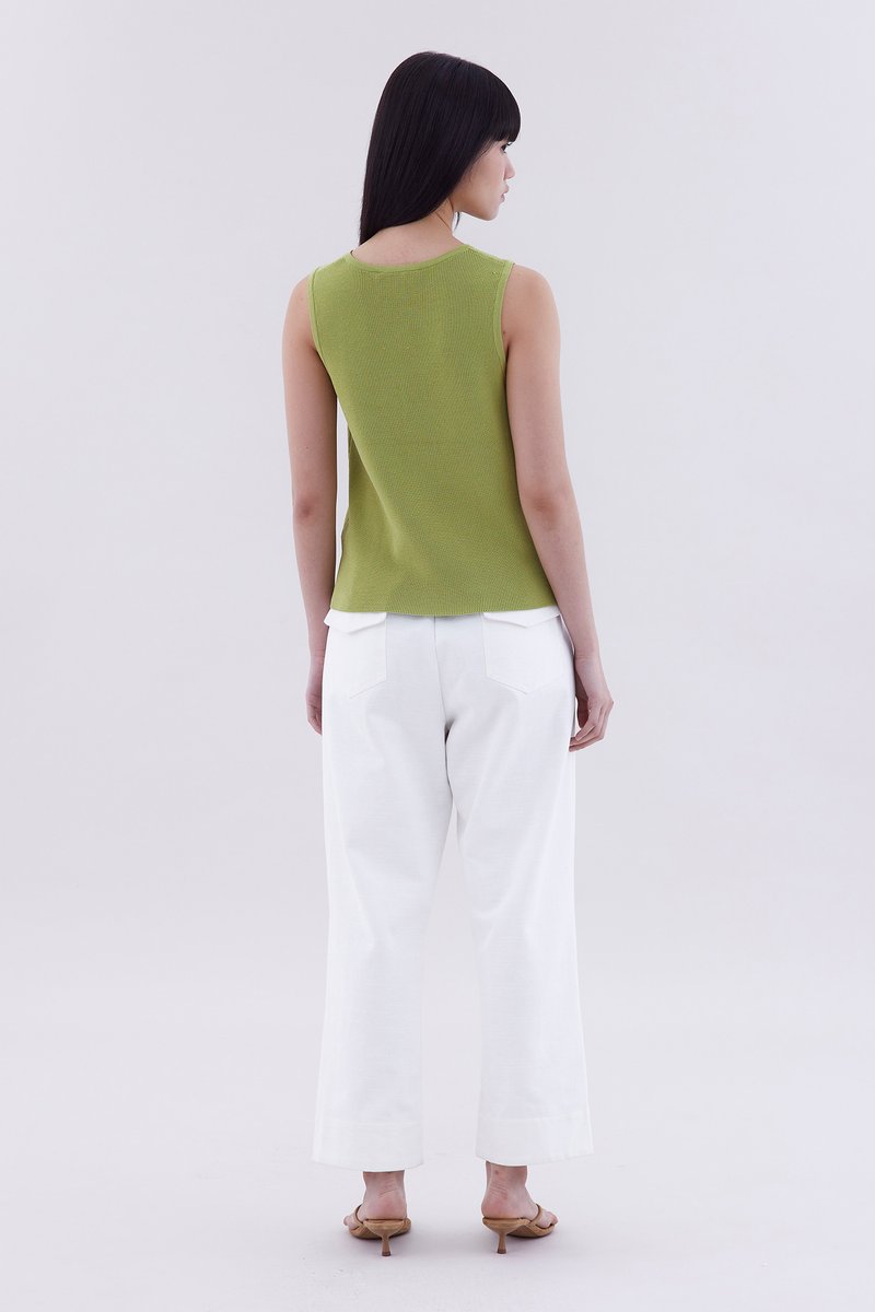 Emberly Front-Button Knit Tank