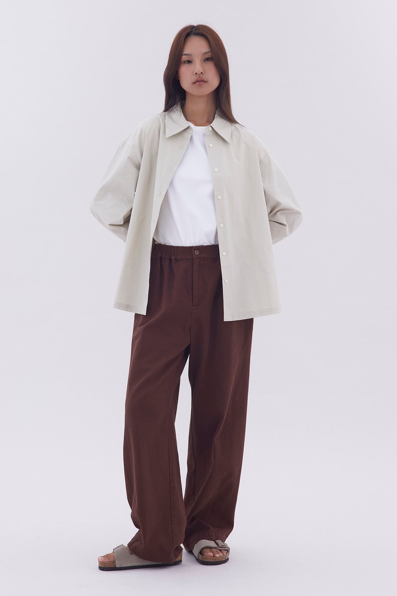 Washed Cotton Pants