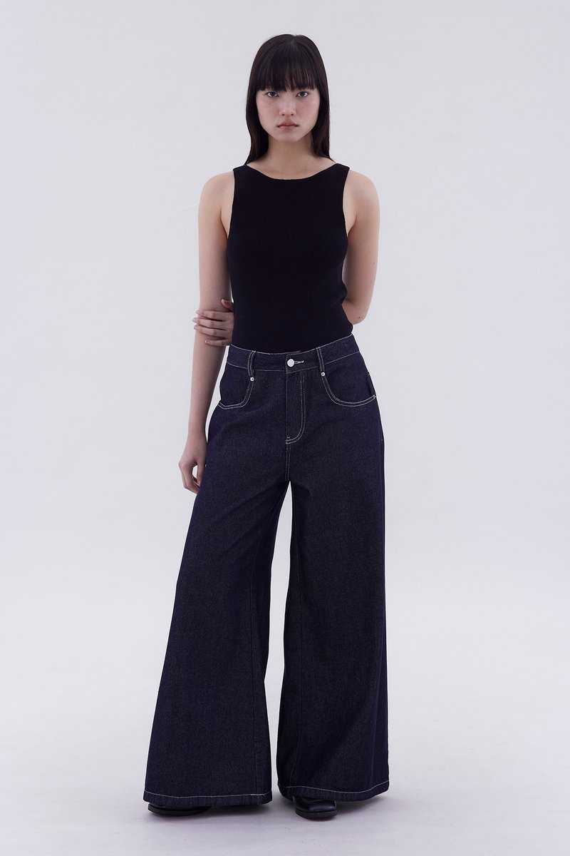 Frances Mid-Rise Wide Leg Jeans