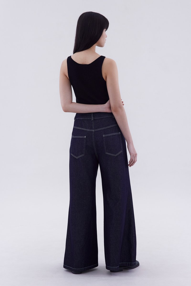 Frances Mid-Rise Wide Leg Jeans