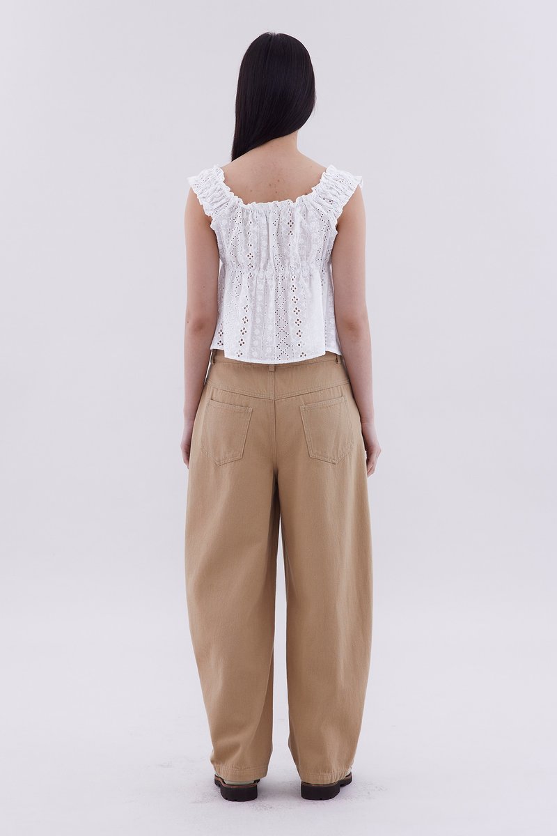 Delphino Ruch Tie Top