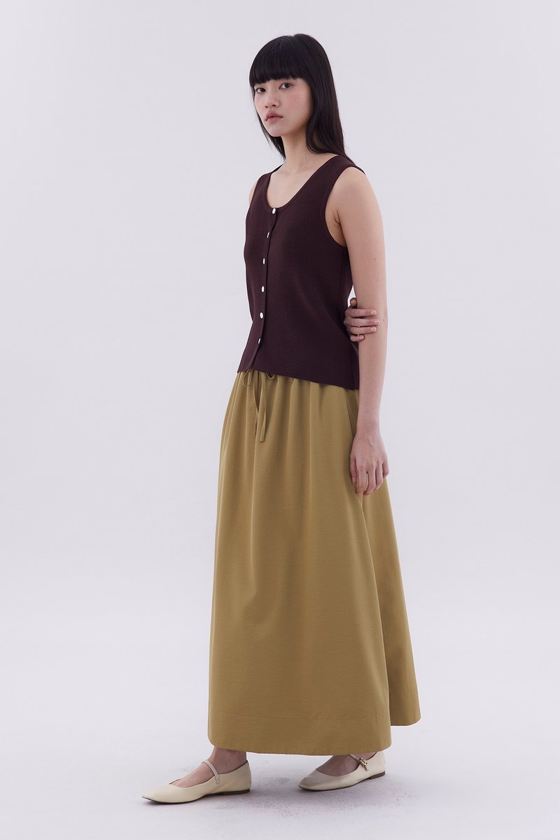 Emberly Front-Button Knit Tank