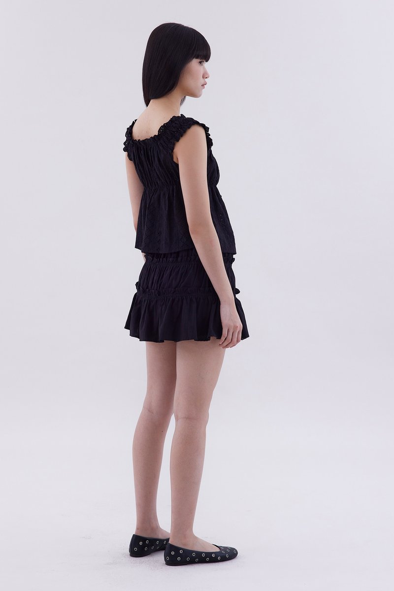 Delphino Ruch Tie Top