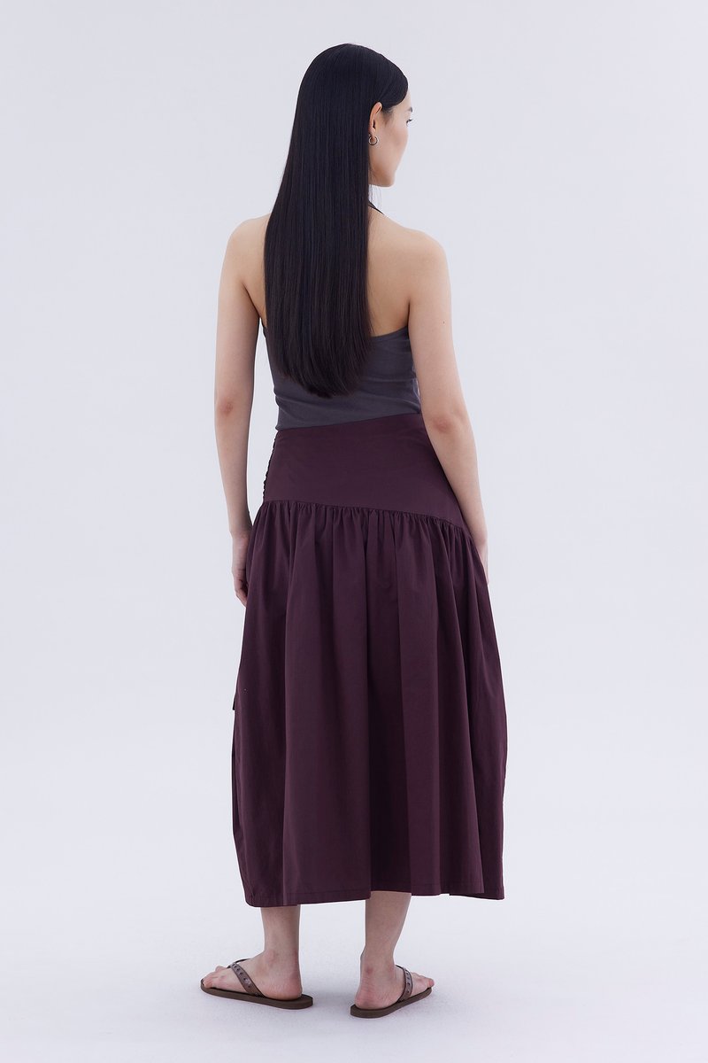 Camele Tie-Waist Skirt