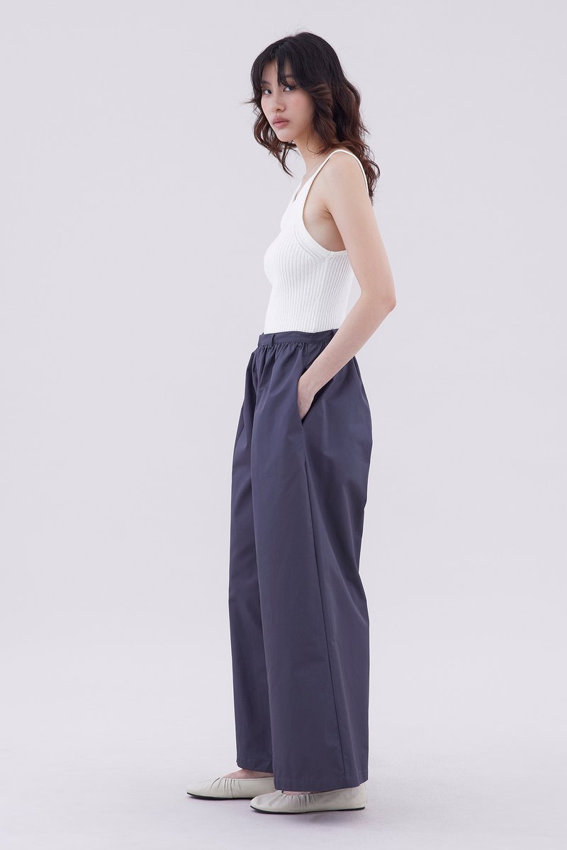Jenyth High-Rise Gathered Wide Leg Pants