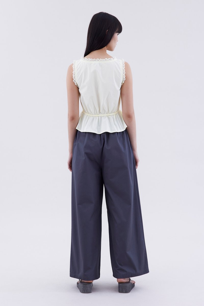 Leadow Lace-Trim Top