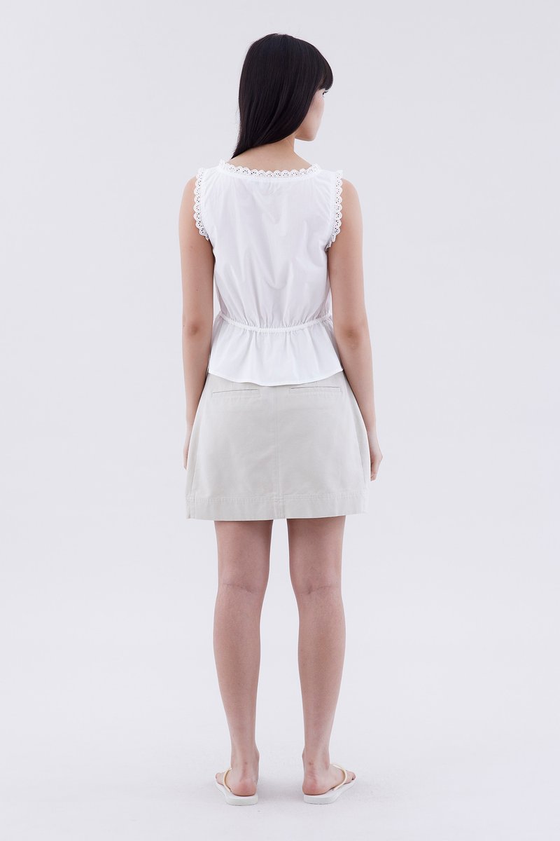Leadow Lace-Trim Top