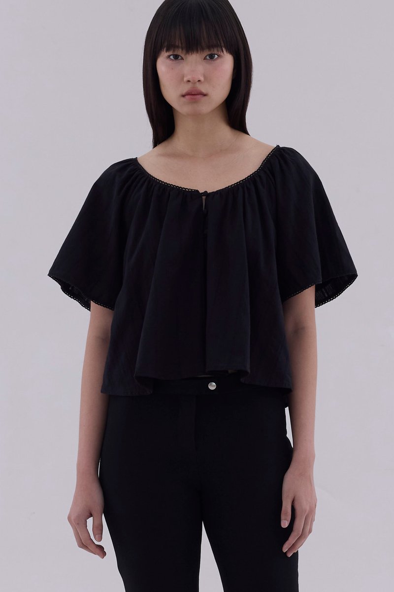 Orella Bell-Sleeve Blouse