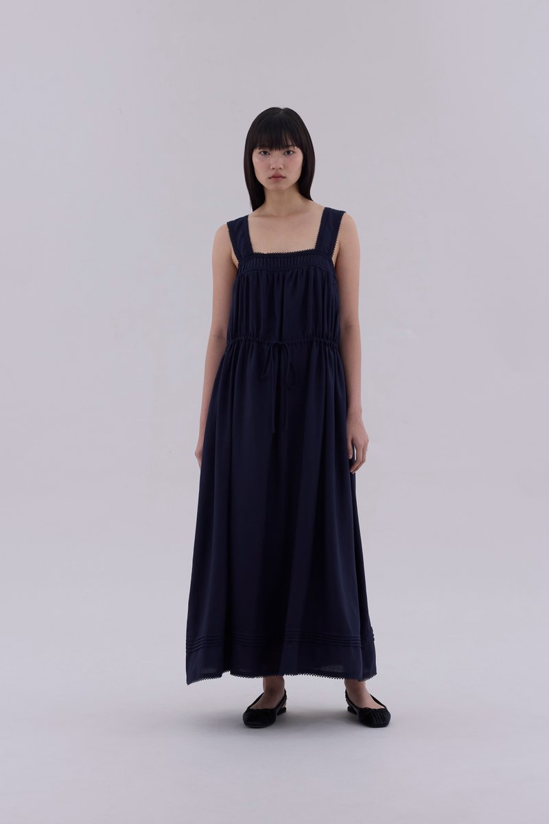 Marisol Square-Neck Relaxed Dress
