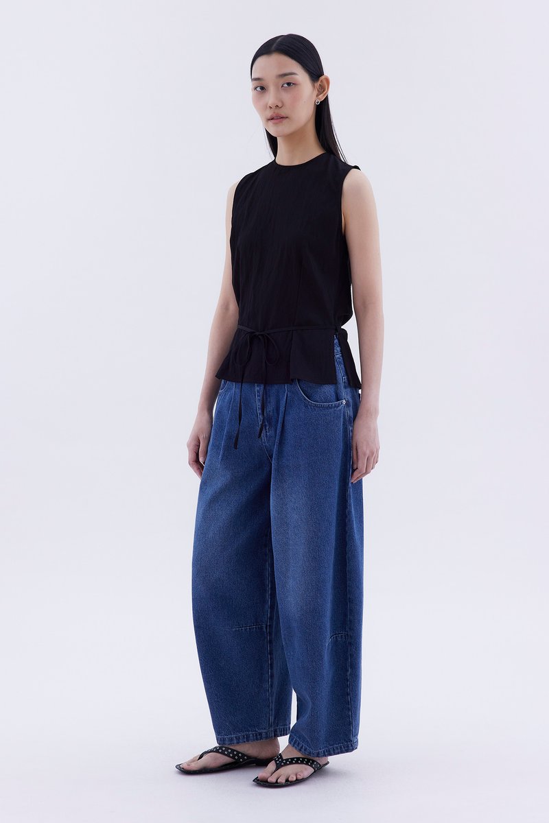 Meagan Open-Back Drape Top