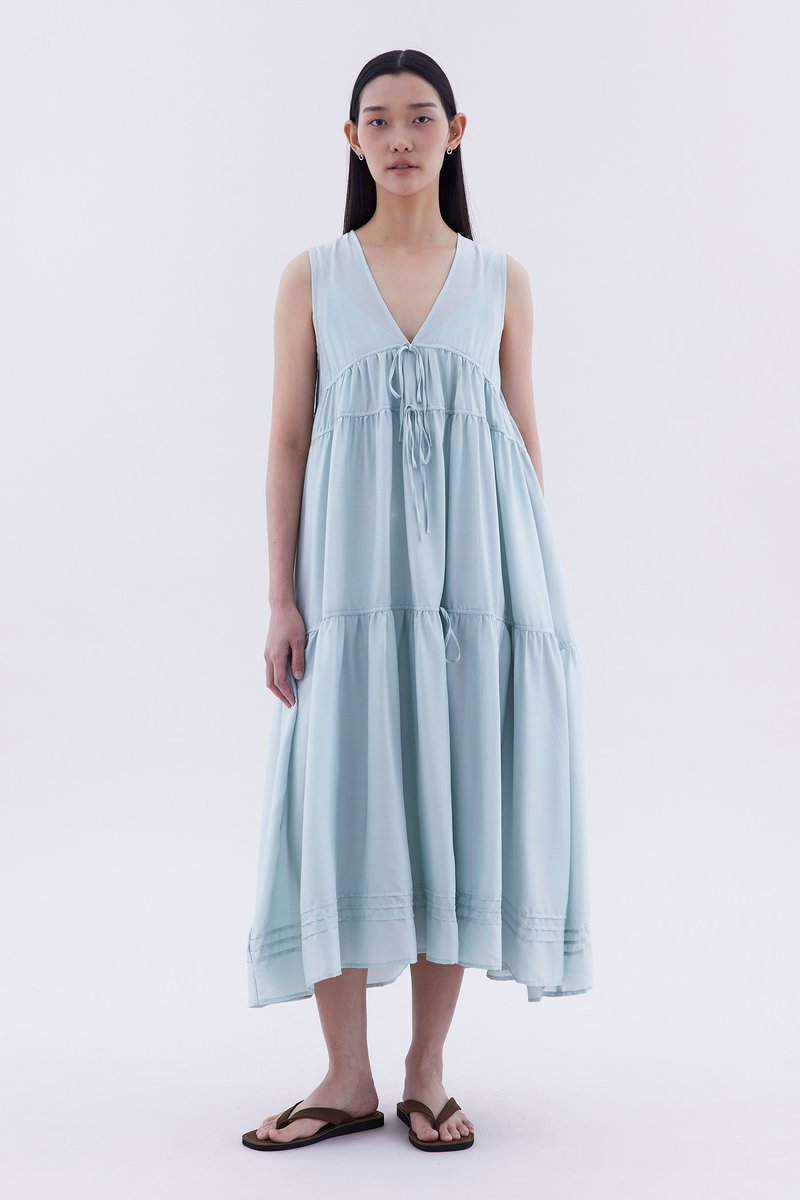 Noelle Ribbon-Tiered Dress