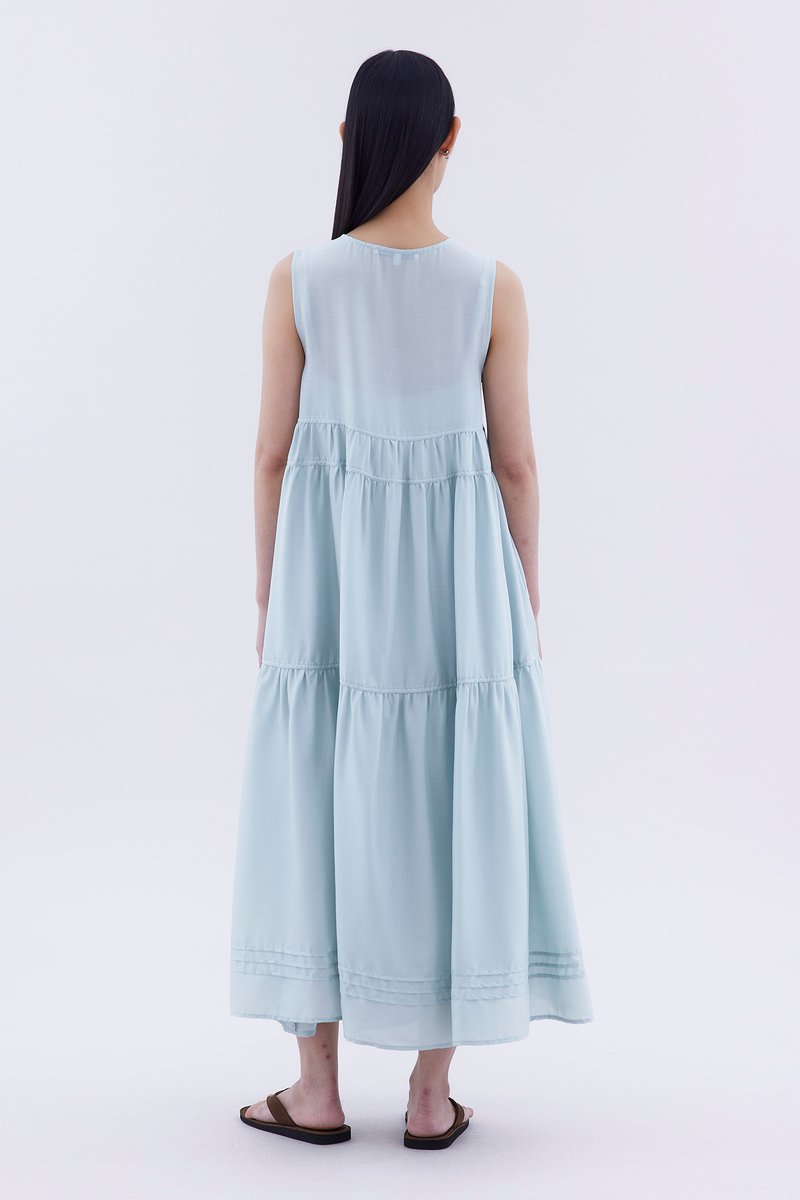 Noelle Ribbon-Tiered Dress